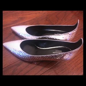 Calvin Klein 205W39NYC Kait Python Leather Pumps